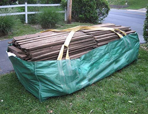 **Skywin Heavy-Duty Dumpster Bags 4-Pack - Reusable Yard Waste Bags for Trash Management, Foldable Yard Waste Container Holds Up to 3,500 lbs - Perfect for Home Renovations, Landscaping & Construction Debris Cleanup**