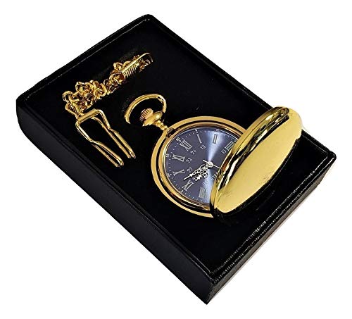 Personalized Engraved Pocket Watches for Men - Vintage Wedding Groomsmen Gifts with Stainless Steel Chain & Gift Box (Silver) - Perfect for Best Man, Father's Day & Anniversary Presents