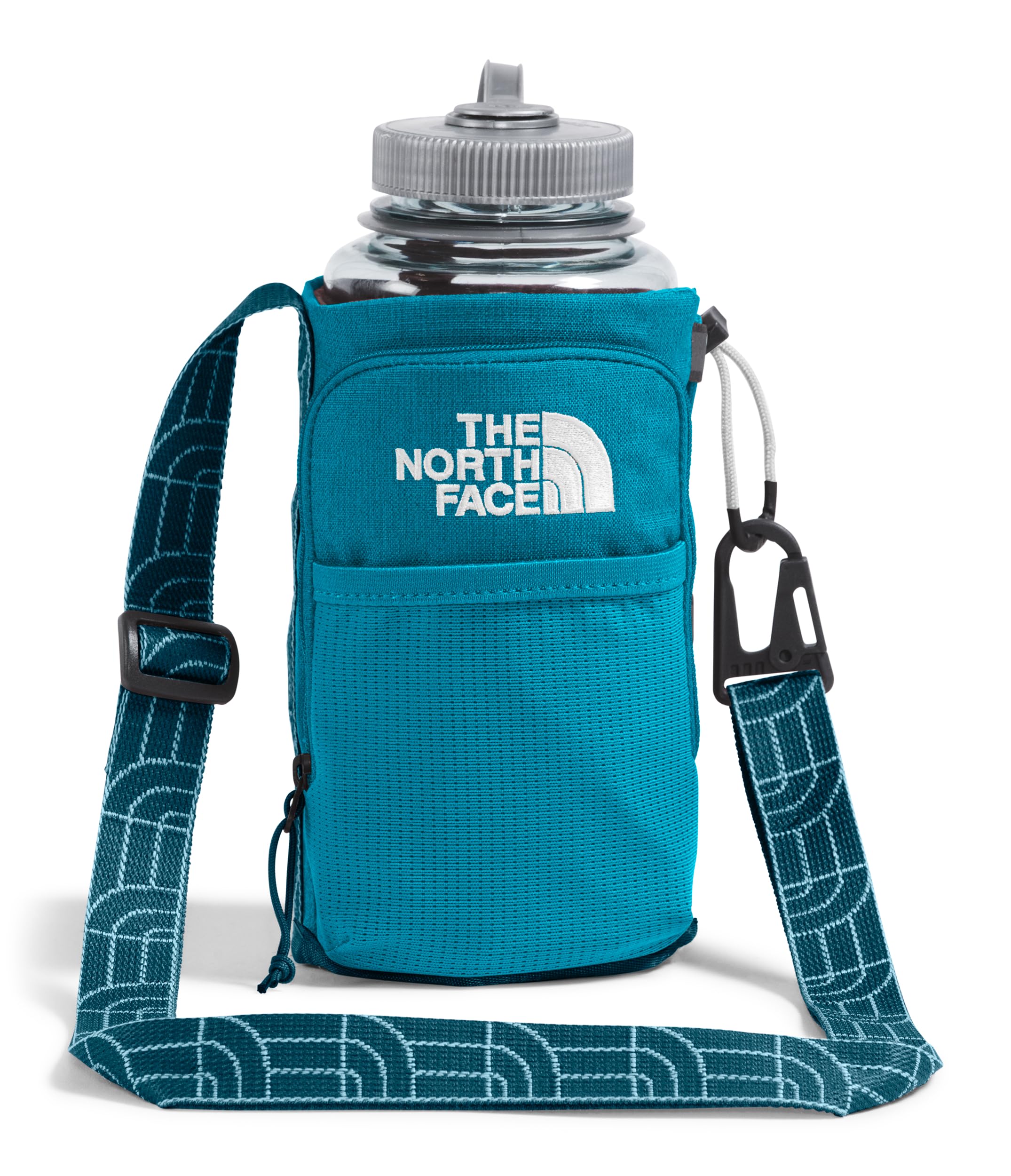 THE NORTH FACE Borealis Water Bottle Holder - Midnight Petrol/Alkaline Blue - Adjustable One Size - Perfect for Hiking, Running & Outdoor Adventures