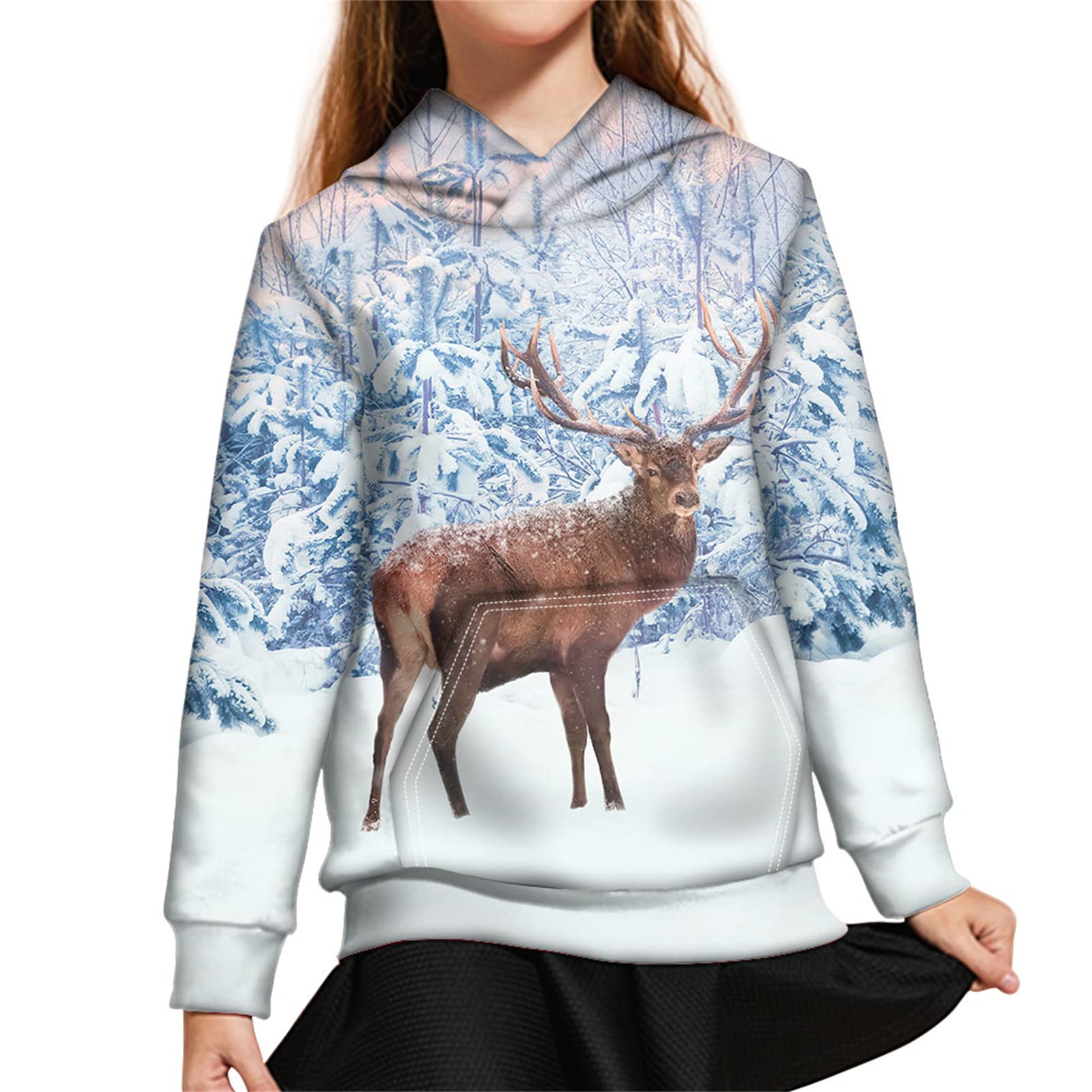 YSTARDREAM Girls Hoodies with Pocket - Cute Long Sleeve Sweatshirts for Teens & Kids | Perfect for School, Playdates & Casual Outfits