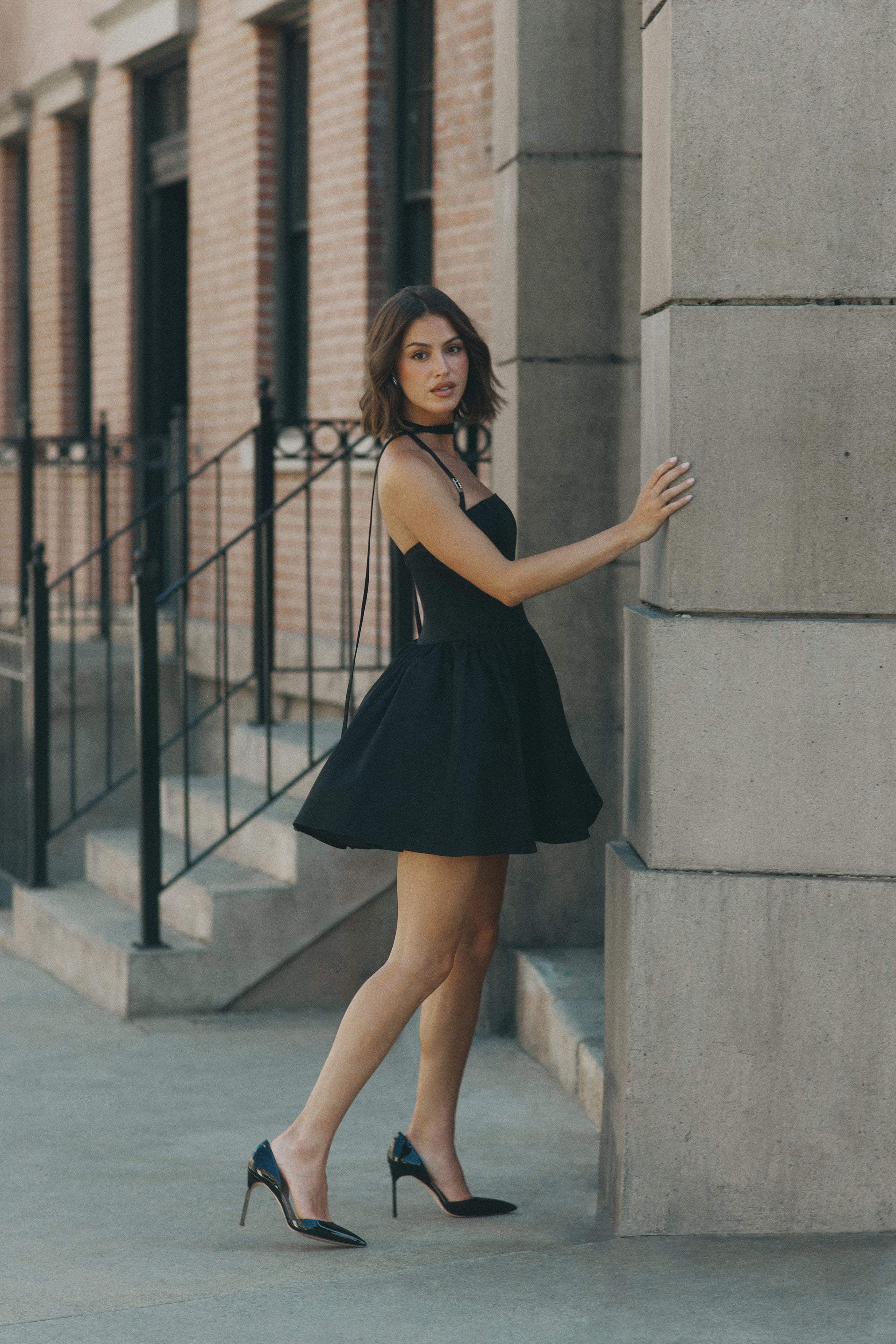 Ruby Halter Mini Dress - Black | Sexy Summer Party Outfit for Women | Perfect for Beach Vacations, Date Nights & Club Wear