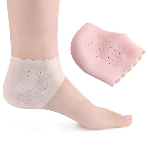 Moisturizing Gel Socks for Cracked Heels - Pink (Women & Men) for Dry Skin Care