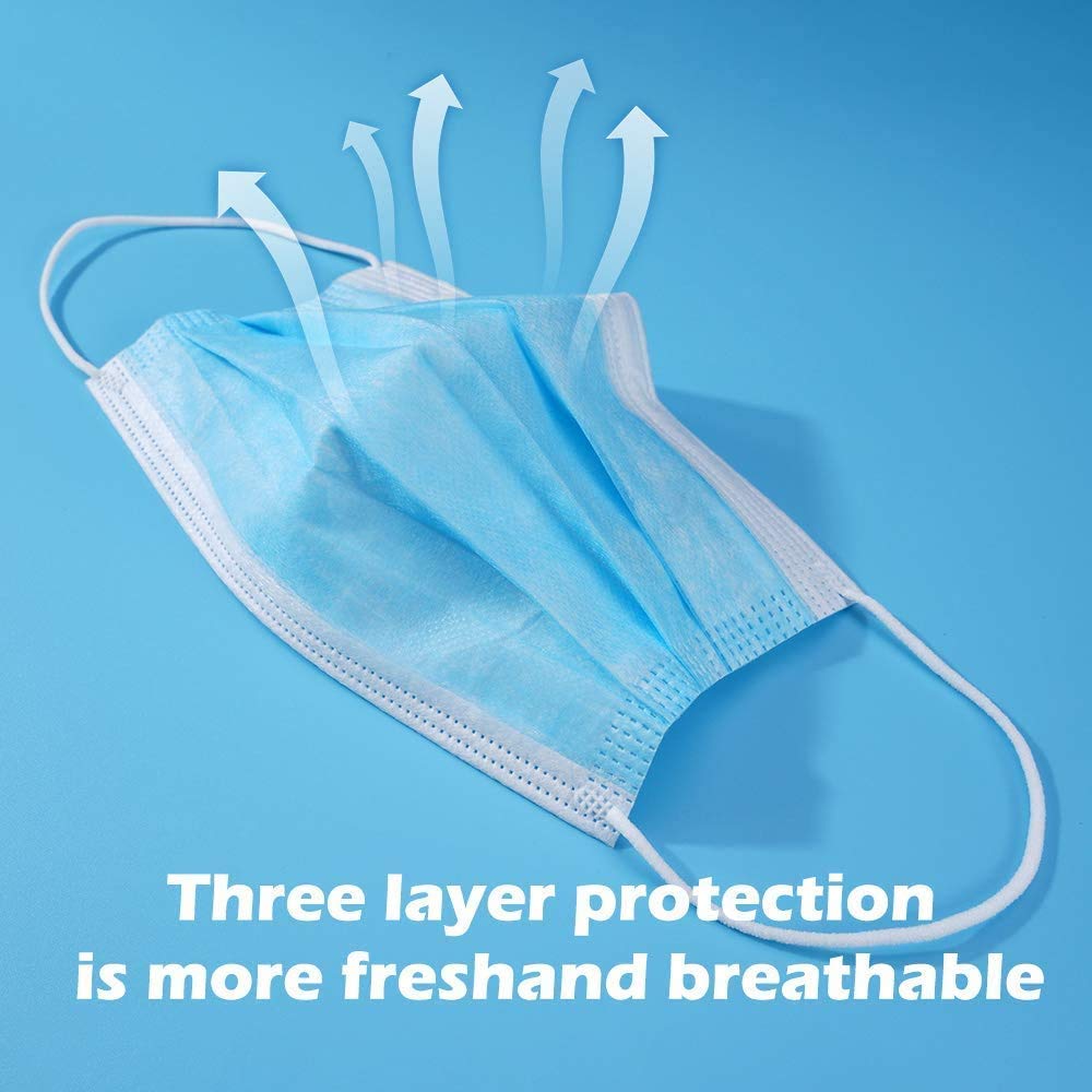 GreatDio 25-Pack 3-Ply Disposable Face Masks & 6-Pack N95 Respirator Masks with Meltblown Filter - Breathable Protection for Home, Office & Travel Use