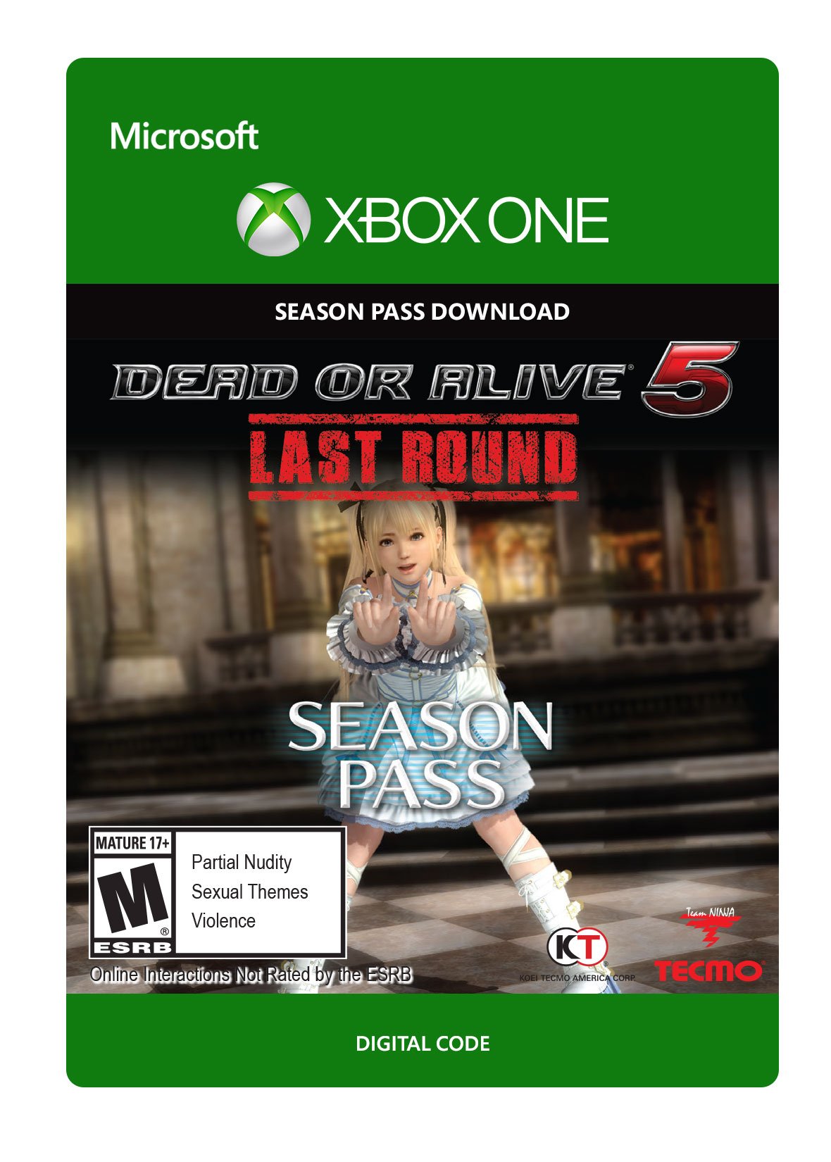 Dead or Alive 5 Last Round New Costume Pass 1 - Xbox One Digital Download Code | Unlock Exclusive Outfits for Fighting Game Characters | Perfect for DOA5 Fans & Collectors