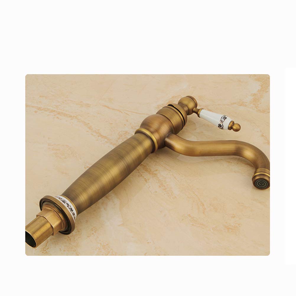 Premium Brass Kitchen Sink Faucet - Modern Pull-Down Sprayer with High Arc Spout, Oil-Rubbed Bronze Finish for Farmhouse & Contemporary Kitchens - Perfect for Cooking, Washing Dishes & Food Prep