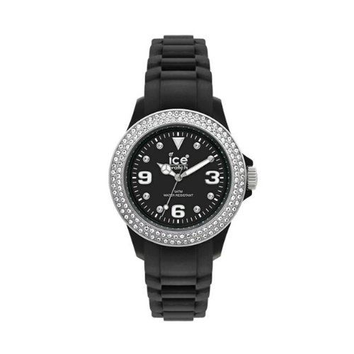 ICE WATCH Stone Black and Silver Stylish Unisex Watch - Perfect for Casual Wear, Office & Everyday Fashion Accessory