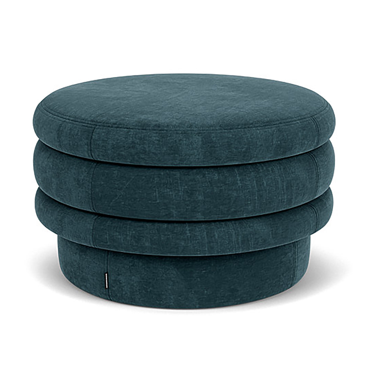 Honey Fabric Storage Ottoman with Tufted Top - Stylish Footrest, Coffee Table & Extra Seating for Living Room, Bedroom & Nursery
