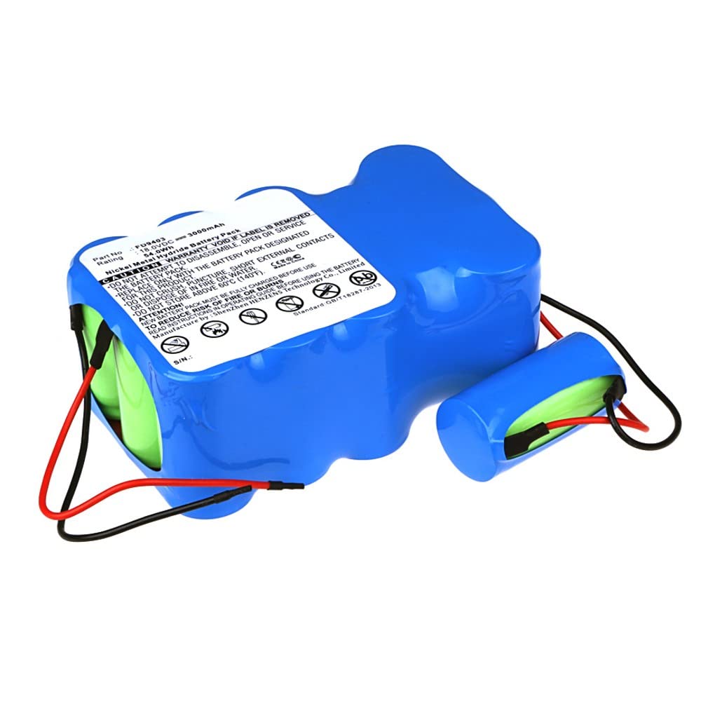 Synergy Digital 18V 3000mAh Ni-MH Replacement Battery for Bosch BBHM1CMGB/01 Vacuum Cleaner - Compatible with Bosch 00751993, 751993, FD9403 Models - High Capacity Vacuum Battery for Home Cleaning & Car Detailing