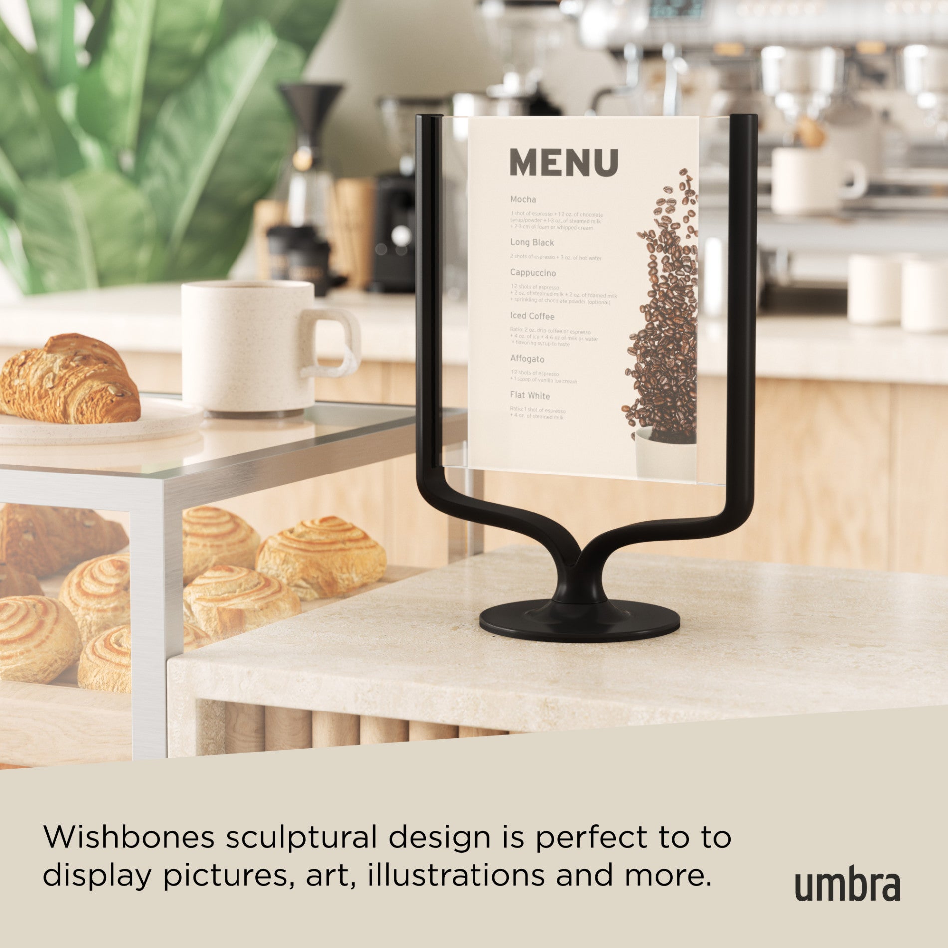 Wishbone Picture Frame - Elegant Wooden Photo Display for Home Decor, Perfect for Weddings, Anniversaries & Family Memories