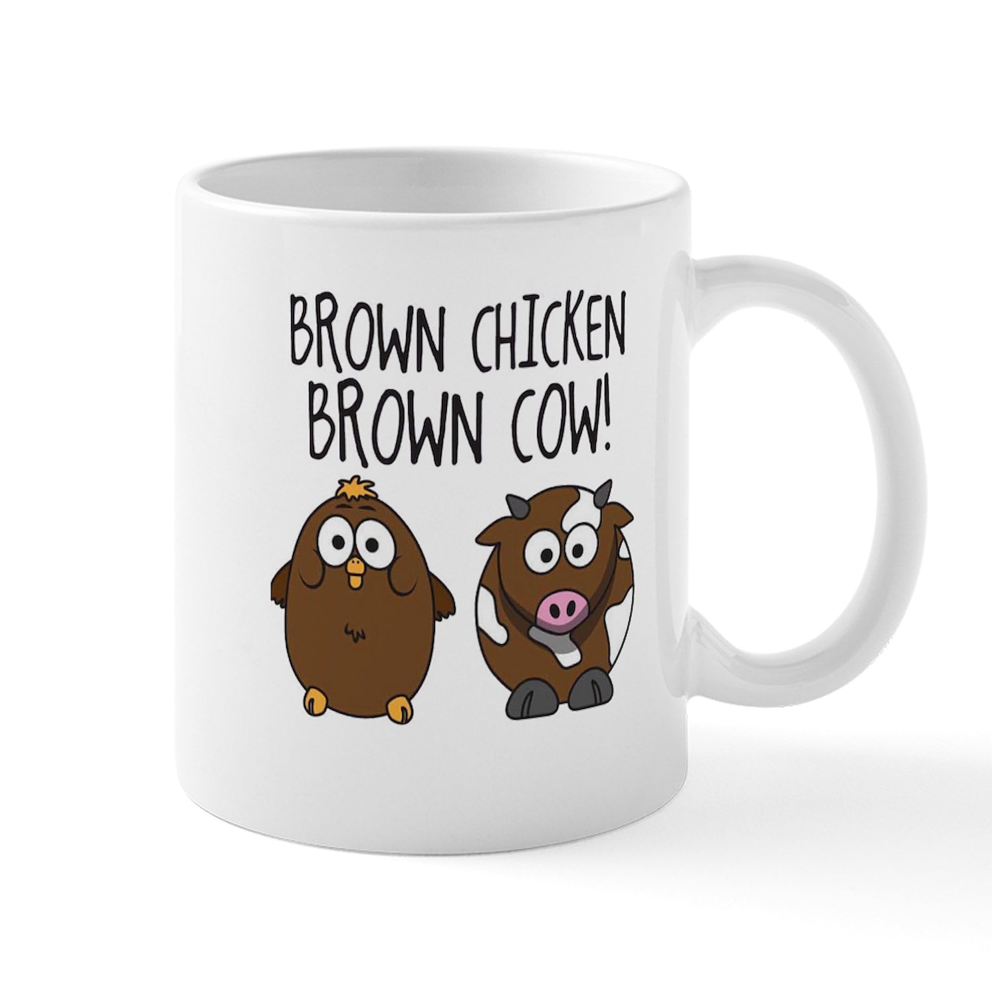 Cute Brown Chicken Ceramic Coffee Mug 11 oz (325 ml) - Perfect for Home, Office & Gifts | CafePress