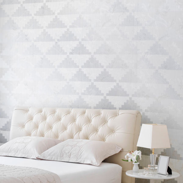 Step Up Triangles Wall Stencil Large - Reusable Geometric Painting Template for DIY Home Decor, Nursery, Accent Walls & Modern Interior Design