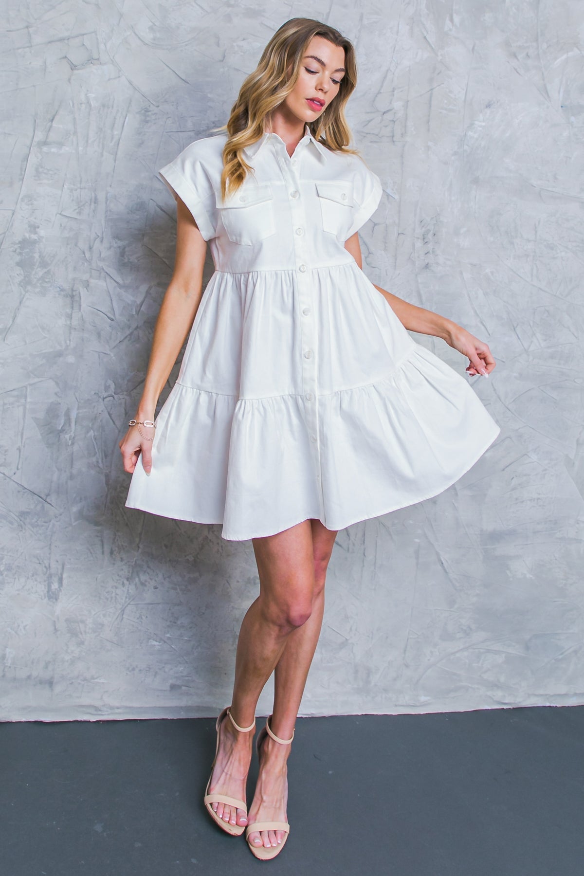 COMMON GROUND Front Pocket Mini Dress - Women's Casual Summer Dress with Pockets for Date Night & Beach Outings