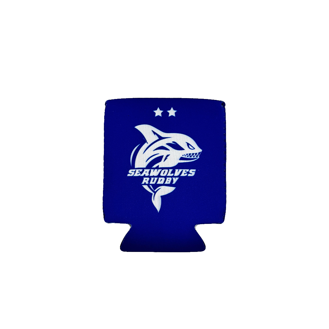Seawolves Rugby Can Cooler Koozie - Insulated Sleeve for Beer & Soda Cans - Perfect for Game Day, Tailgating & Outdoor Events