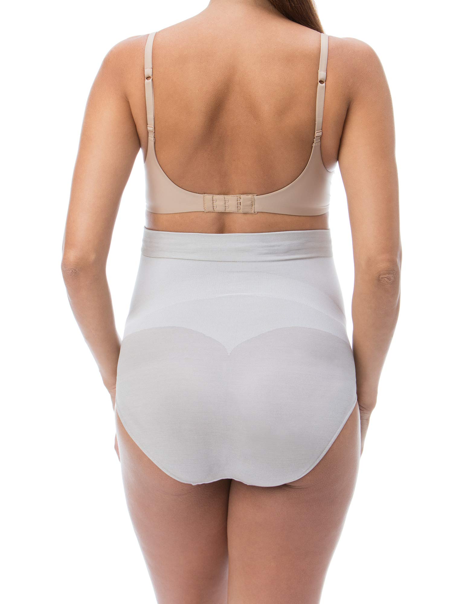 RelaxMaternity 5150 Silver Fiber Over The Belly Maternity Underwear - 100% Made in Italy - Soft & Breathable for Pregnancy Comfort - Perfect for Everyday Wear & Maternity Photos