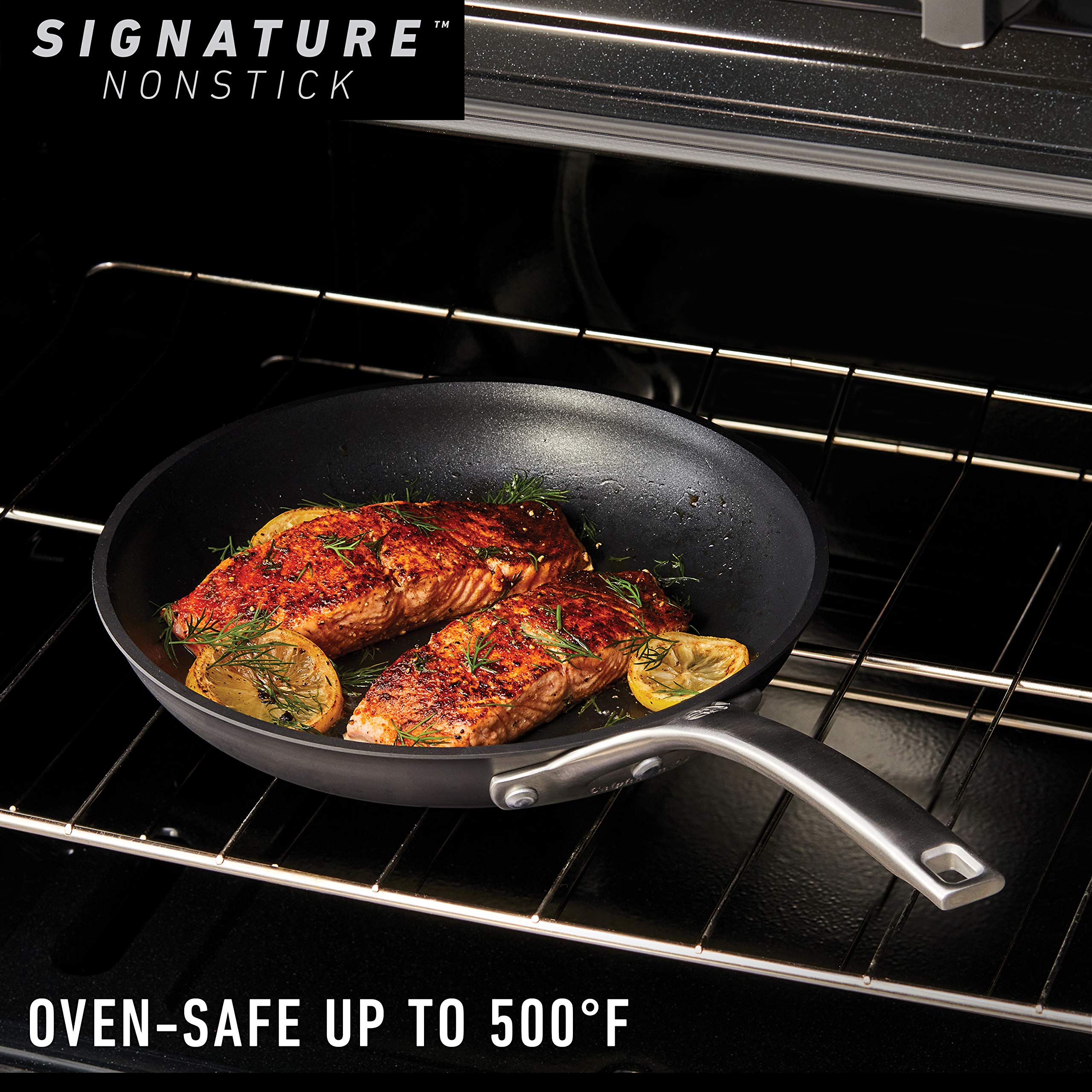 Calphalon Signature Hard Anodized Nonstick Covered Dutch Oven 5 Quart Black - Premium Cookware for Braising, Stewing & Baking - Perfect for Family Dinners & Entertaining