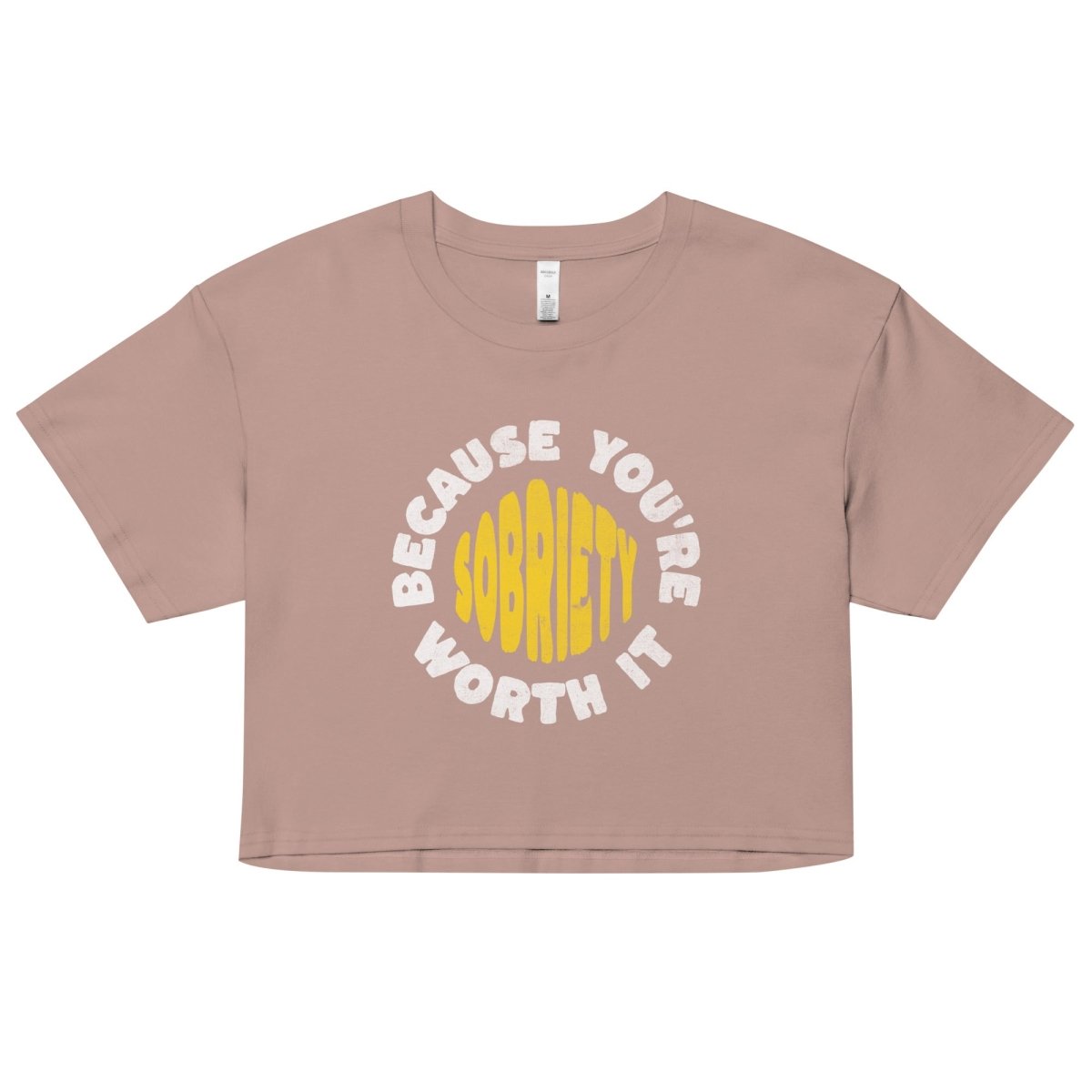 Stylish Sobriety Crop Top - Trendy Chic Women's T-Shirt for Casual Wear & Night Out | Perfect for Parties, Dates & Everyday Fashion