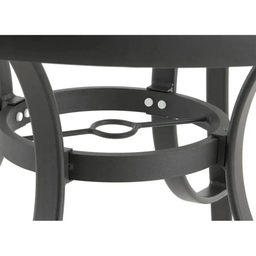 5-Piece Outdoor Round Dining Table Set with Stackable Chairs - Perfect for Patio, Garden, and Backyard Entertaining