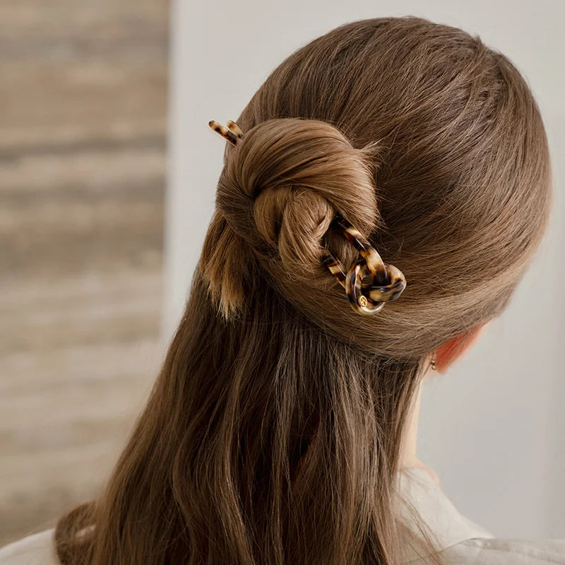Hazel Hair Stick - Natural Wood Hair Pin for Women, Boho Hair Accessories for Updos & Braids - Perfect for Weddings, Parties & Everyday Styling