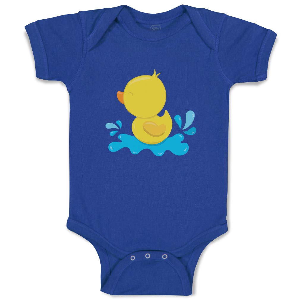 Funny Striped Baby Bodysuit - Cute Duck Swimwear for Boys & Girls - Pool & Beach Outfits