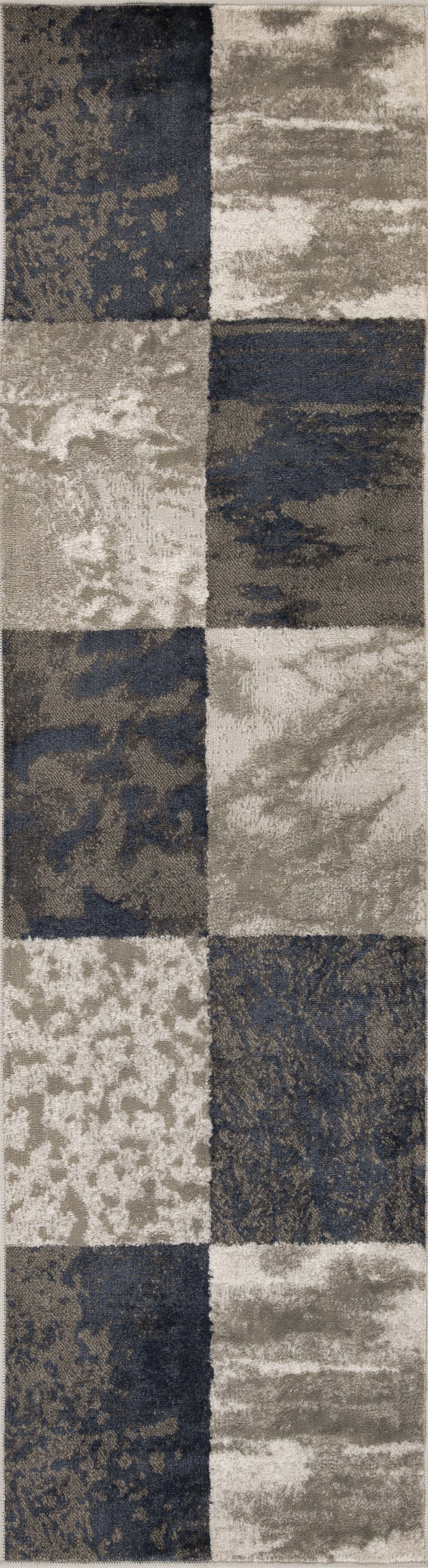 Brentwood Modern Abstract Indoor Area Rug - Soft Non-Slip Living Room Carpet for Bedroom, Dorm & Home Decor