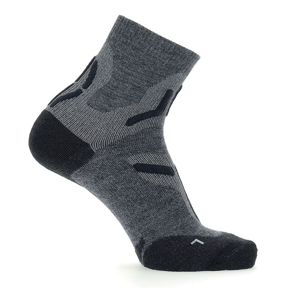 UYN Men's Trekking 2in Merino Low Cut Socks - Breathable Hiking Socks for Outdoor Adventures & Mountain Climbing