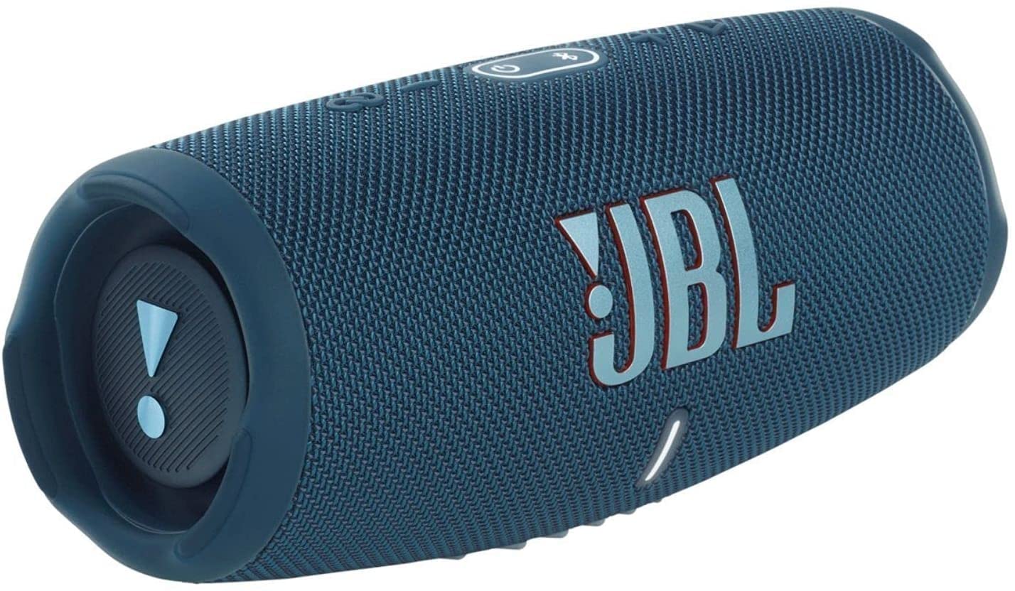 JBL Charge 5 Portable Waterproof Bluetooth Speaker with 20-Hour Playtime - Wireless Outdoor Speaker for Beach, Pool Party & Camping (Renewed, Blue)