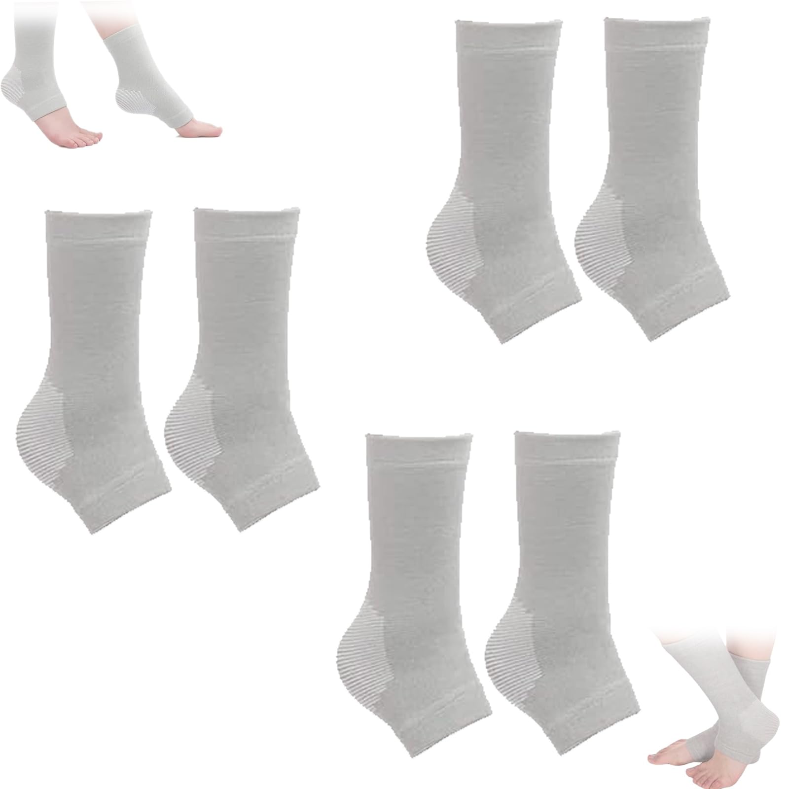 Bamboo Compression Foot Sleeves & Ankle Support Socks - Breathable, Moisture-Wicking for Plantar Fasciitis, Neuropathy & Post-Surgery Recovery - Ideal for Running, Hiking & Daily Comfort