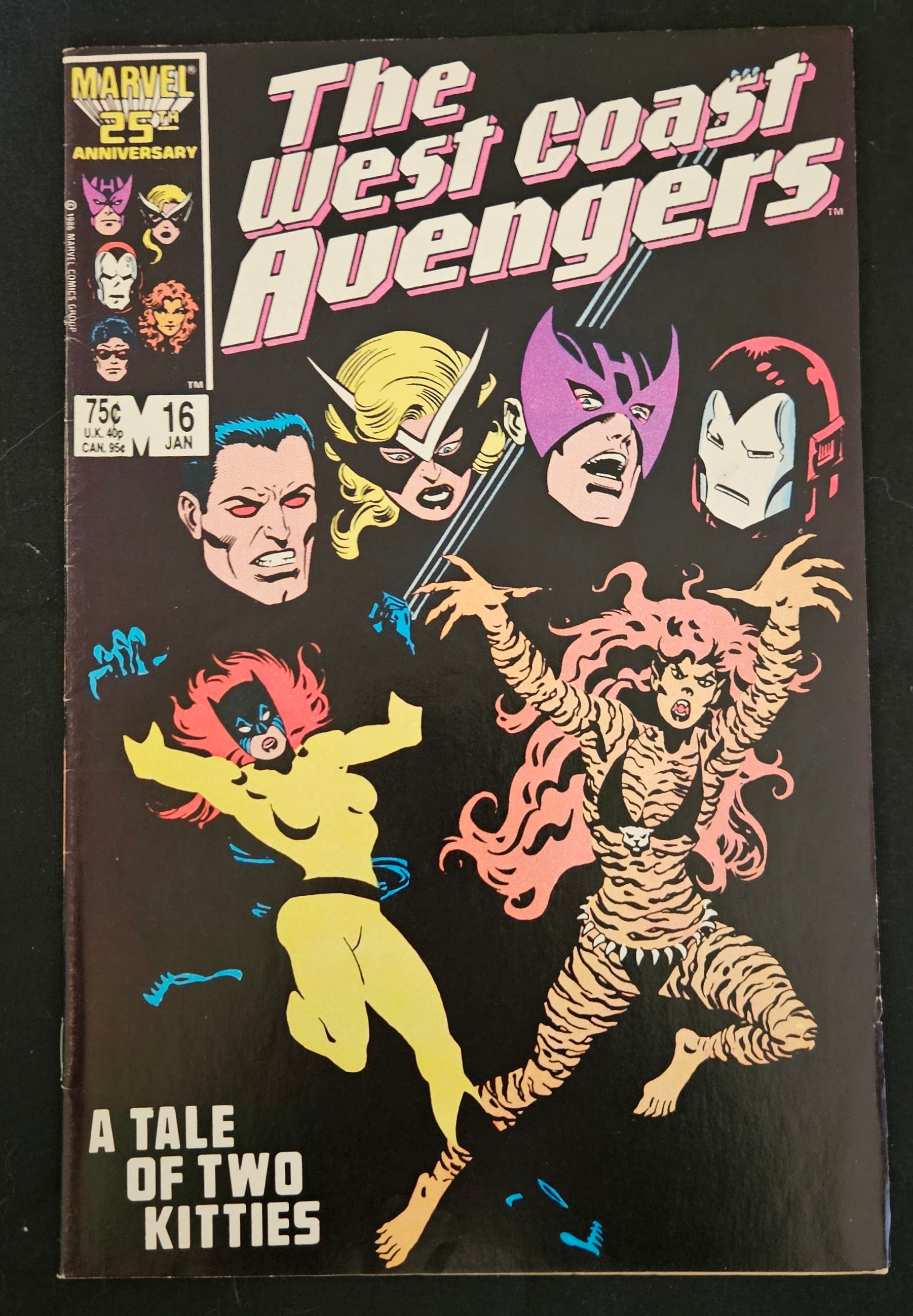 West Coast Avengers #16 (Jan 1987) Marvel Comic Book - First Master Pandemonium Appearance | Near Mint Condition | Collectible for Marvel Fans & Comic Book Enthusiasts