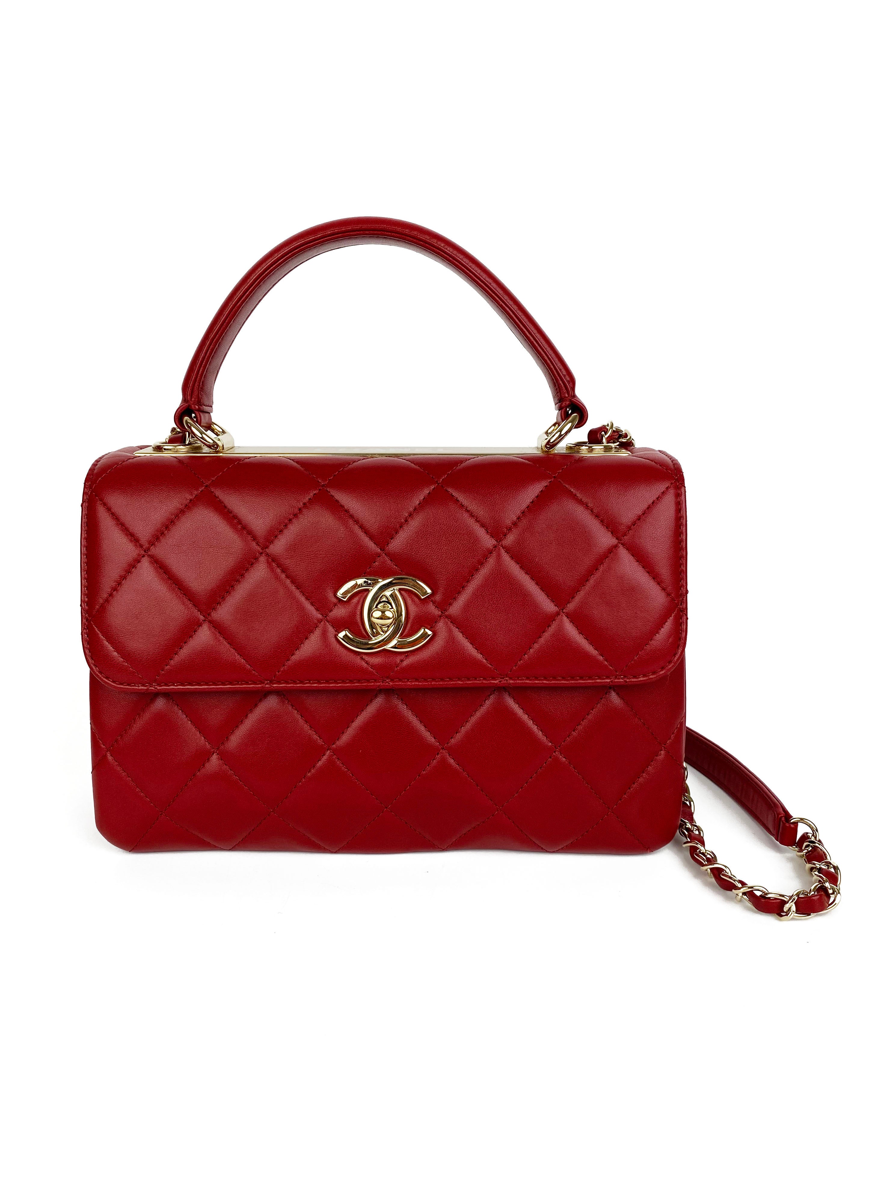 Chanel Small Red Trendy CC Bag - Luxury Crossbody Handbag for Women | Perfect for Parties, Dates & Everyday Use