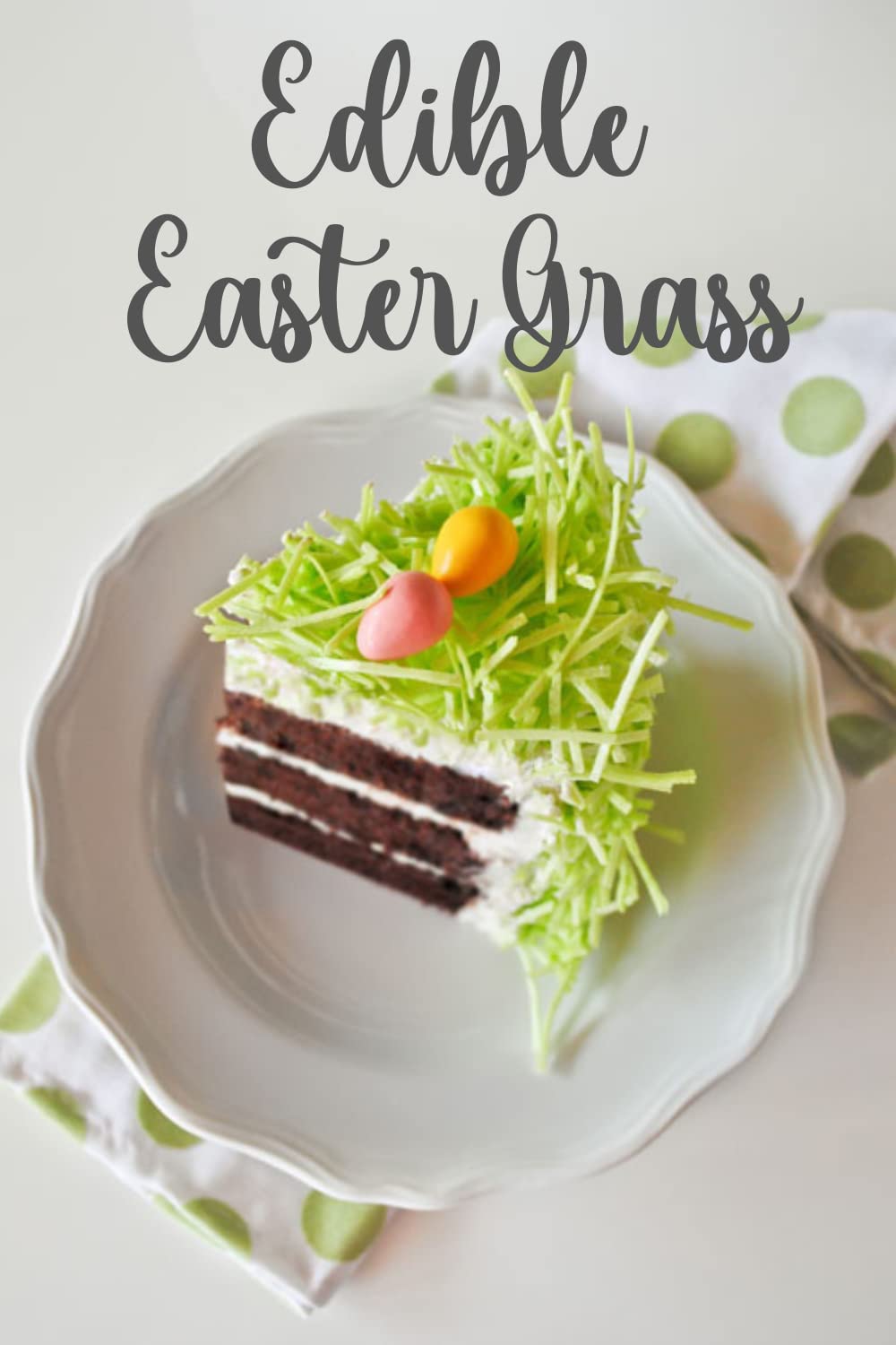 Edible Easter Grass - 2 Pack (1OZ Each) | Eco-Friendly Easter Basket Filler for DIY Decorations & Spring Celebrations