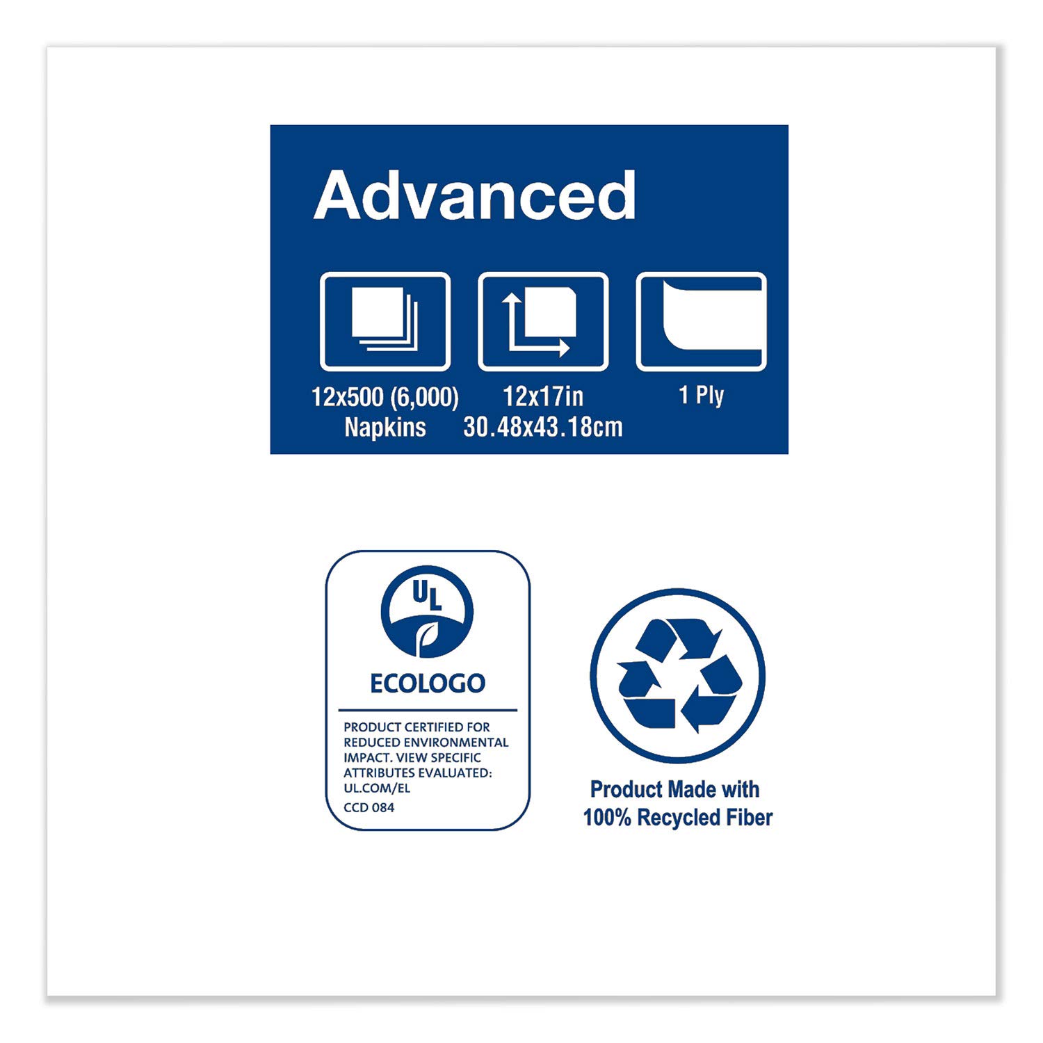 Tork Advanced Soft Masterfold Dispenser Napkins - Premium 2-Ply Paper Napkins for Restaurants, Offices & Events - Bulk Pack of 1000 - Ideal for Dining, Catering & Hospitality Use