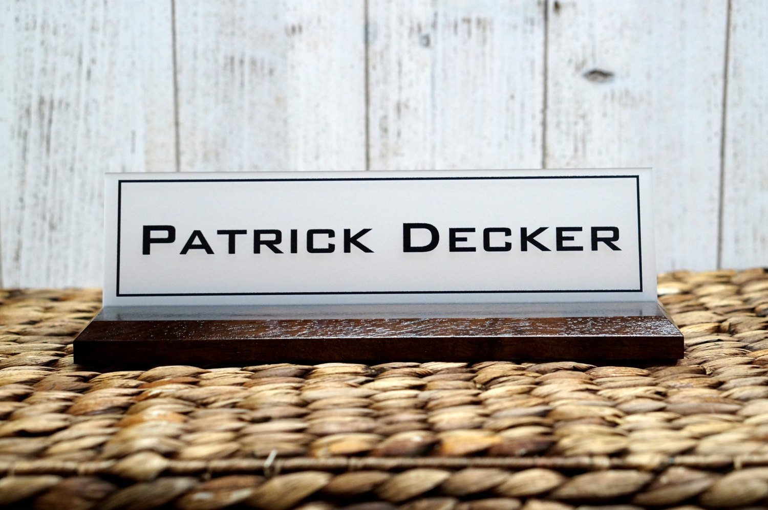 Custom Engraved Desk Name Plate - 10 x 2.5 Inches Office Name Sign for Professional Workspace, Reception & Home Office Decor