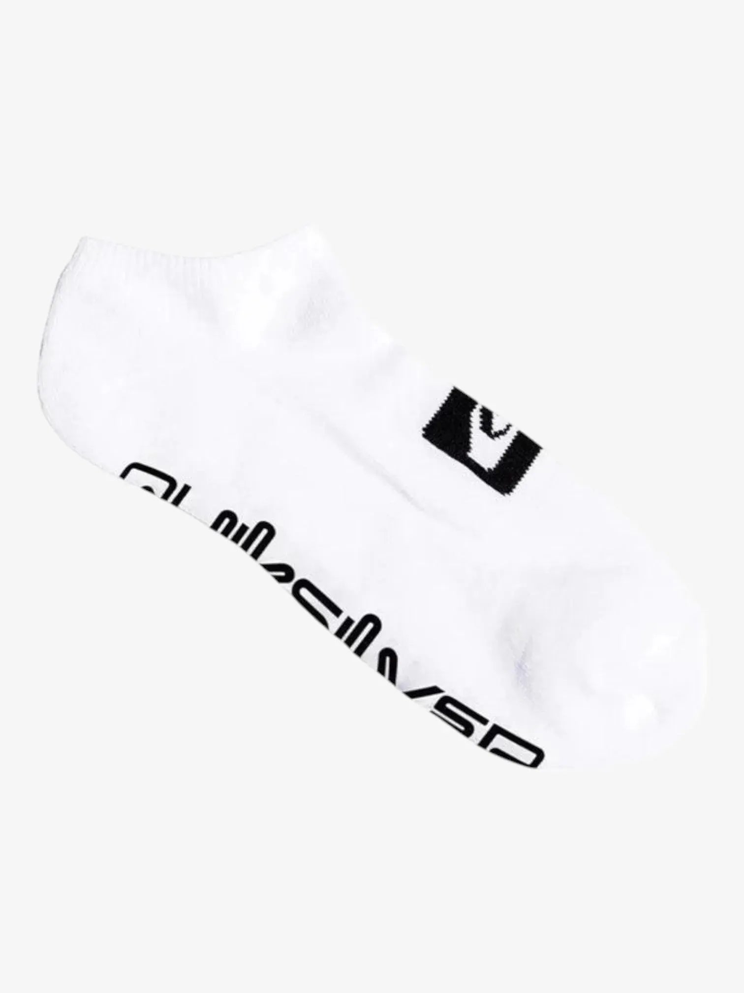 Quiksilver Legacy Ankle Socks for Boys - 2-Pack Black & White - Comfortable Athletic Socks for Kids Sports, School & Daily Wear