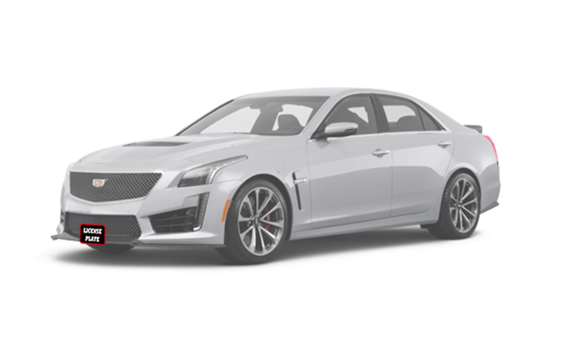STO N SHO Front License Plate Bracket for 2016-2019 Cadillac CTS-V | Carbon Fiber Compatible | No Drill Installation | Perfect Fit with Front Spoiler | SNS162 Model | Ideal for Car Enthusiasts & Street Legal Compliance