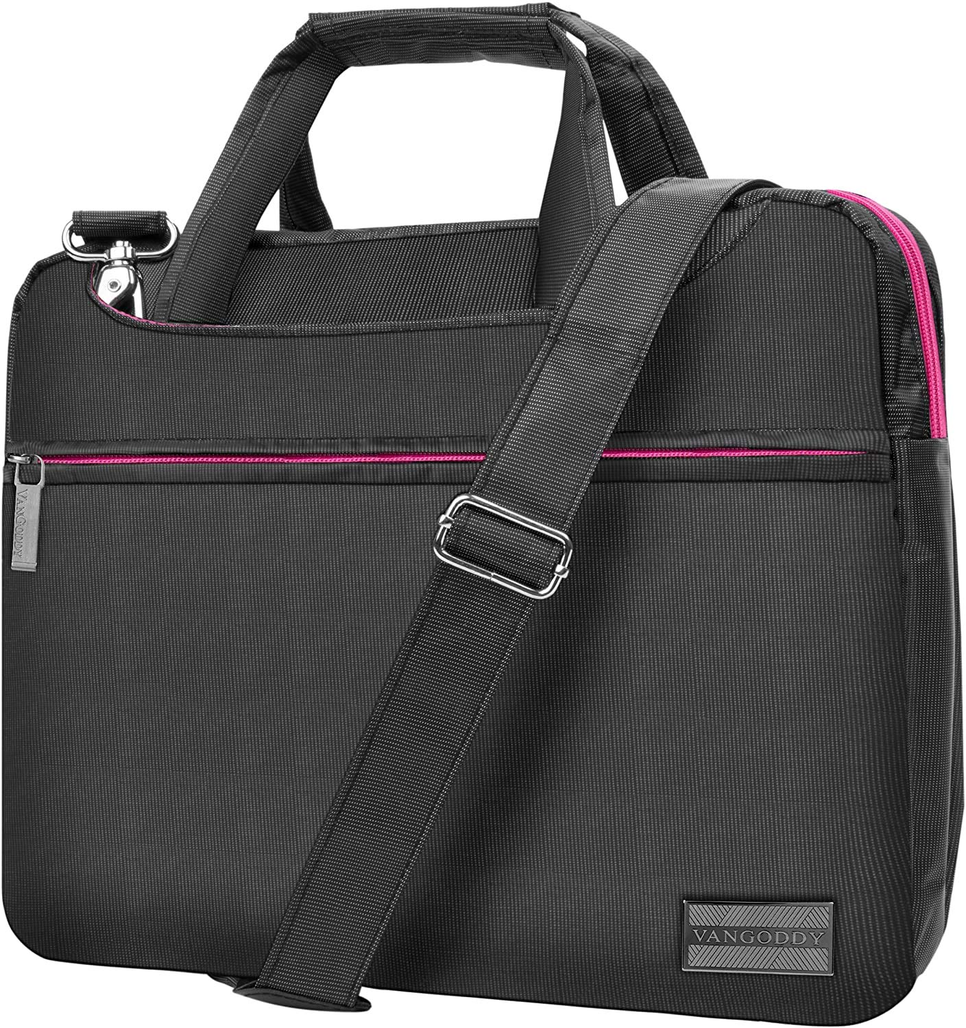 13-14 Inch Laptop Shoulder Bag for MacBook Air Pro 13, Surface Laptop 3/2/1, 13.5 Inch Notebook - Waterproof & Shockproof Computer Messenger Bag for Work, School, Business Travel & Commuting