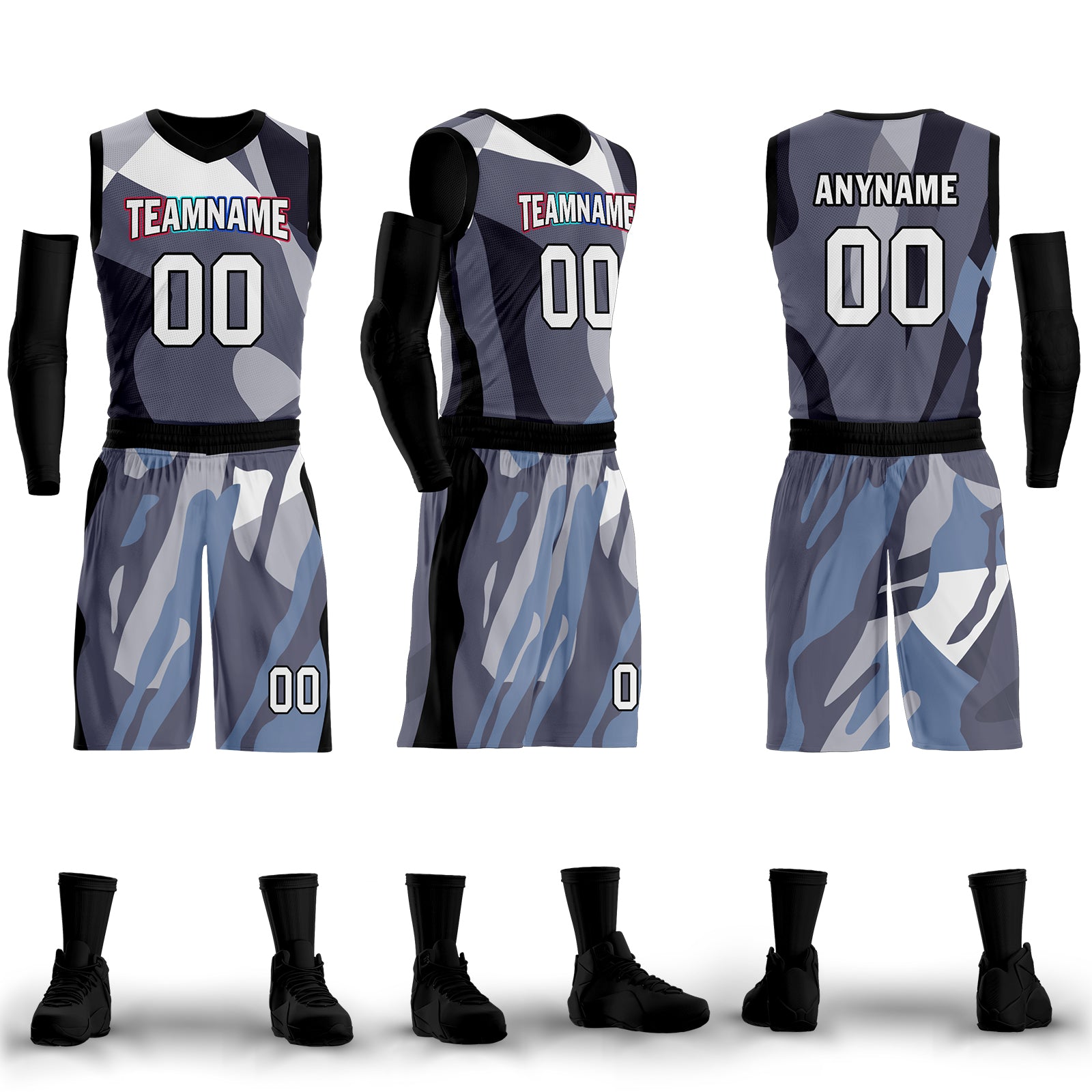 Custom Cyan Blue Camouflage City Edition Basketball Jersey - Personalized Sports Uniform BBJ01 D06101 for Team Games, Streetwear & Fan Collections