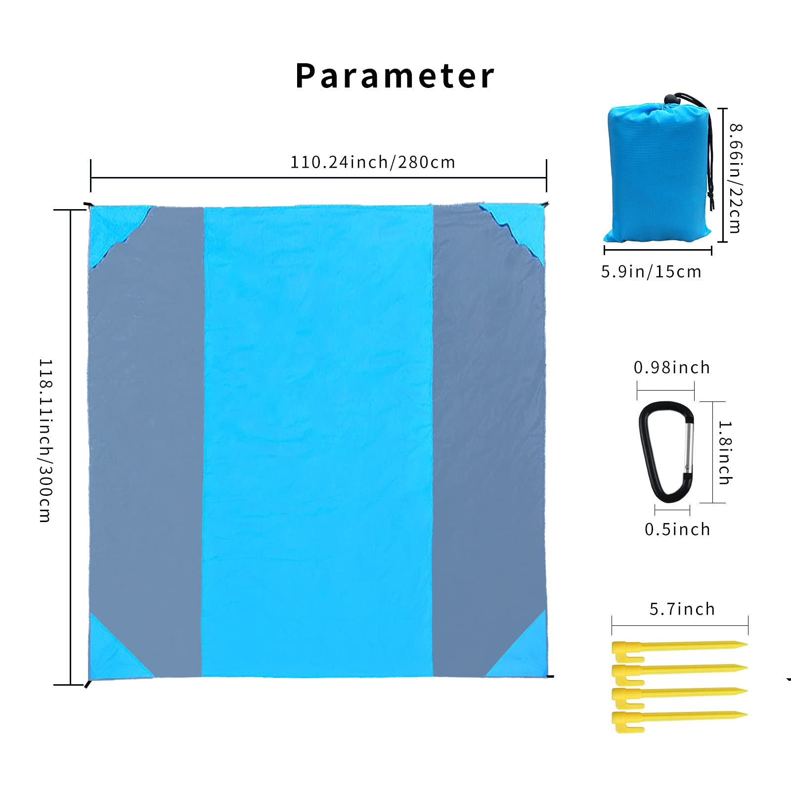 Extra Large Beach Blanket 118