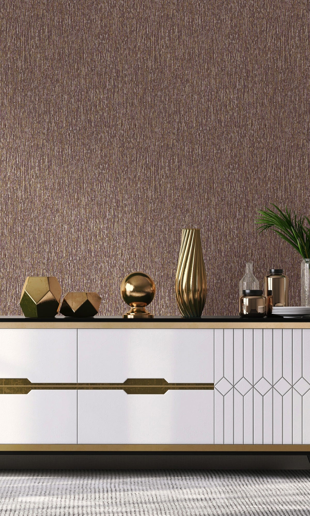 Berry Fine Fibers Abstract Wallpaper R8960 - Modern Textured Peel and Stick Wallpaper for Living Room, Bedroom, Office Decor