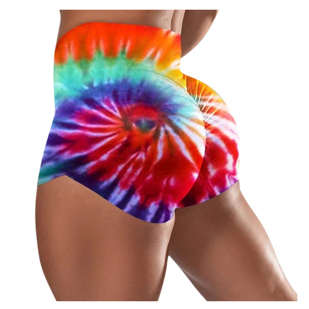 Women's High Waist Camo Yoga Shorts - Gym & Running Workout