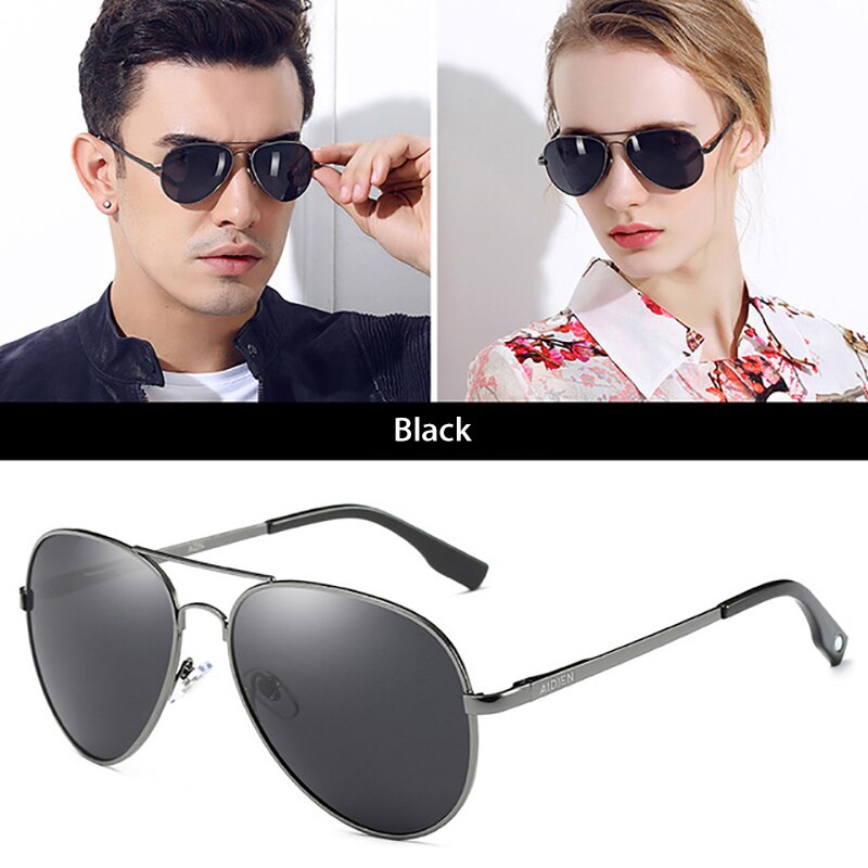 Aidien Unisex Full Rim Alloy Oval Myopic Reading Glasses Sunglasses 6606 - Stylish Prescription Eyewear for Reading & Outdoor Use