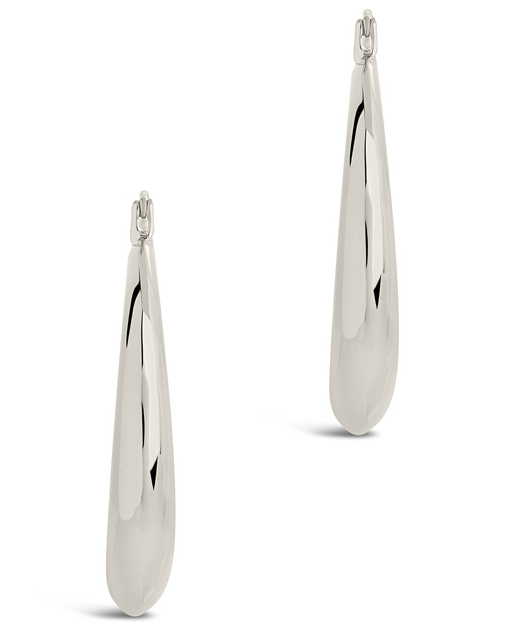 Quinn Tube Hoop Earrings - Sterling Silver Minimalist Dangle Earrings for Women | Perfect for Everyday Wear, Office & Date Night