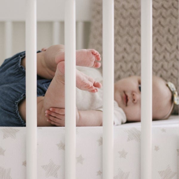Elys & Co 2 Pack Soft 100% Cotton Pack N Play Sheets - Breathable Crib Mattress Cover for Baby Nursery, Travel & Daycare Use