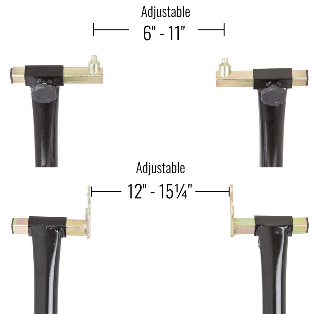 Black Widow BW-06-14-V2 Motorcycle Front Lift Pin & Rear Spool Stand Kit - Perfect for Bike Maintenance, Storage & Customization