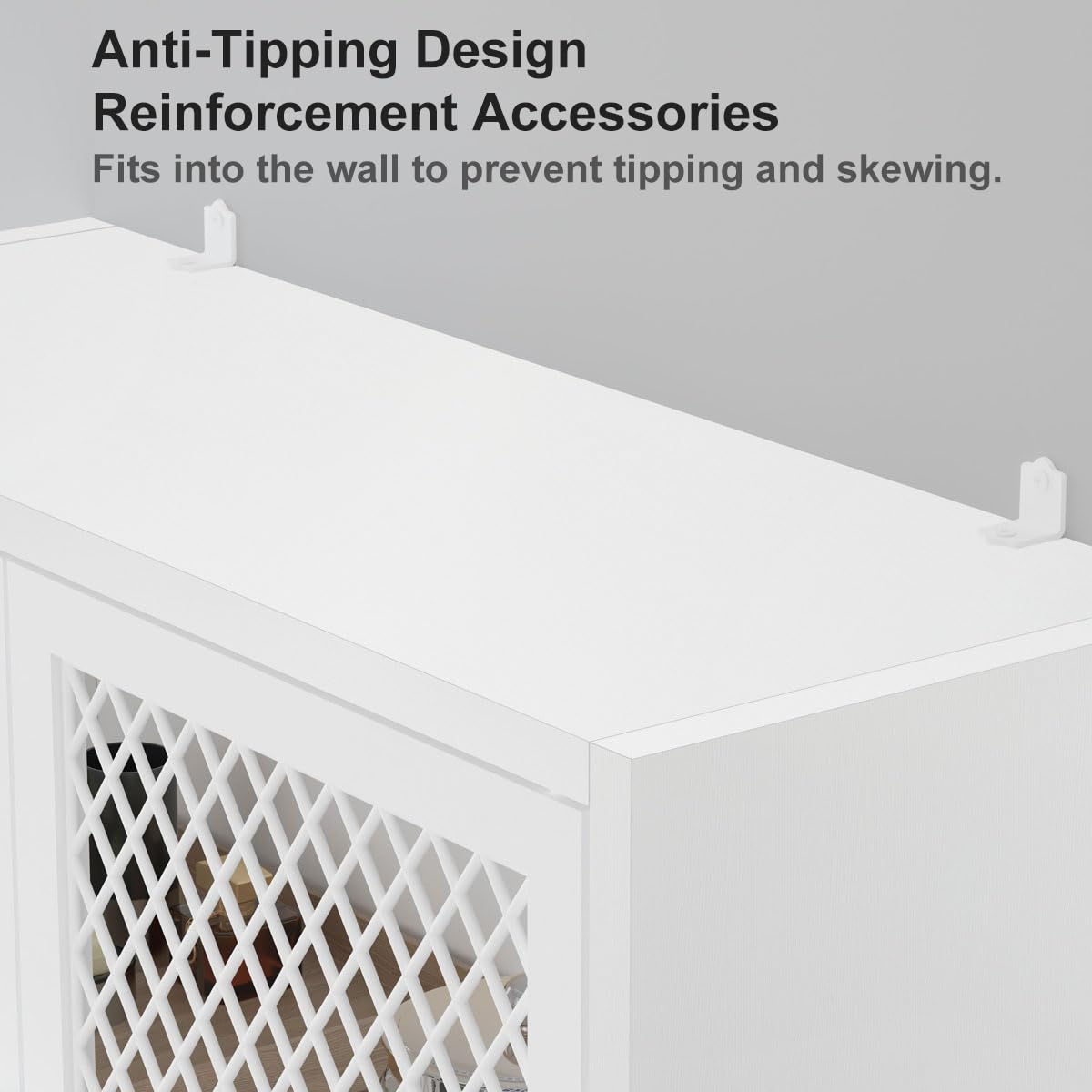 Over The Toilet Storage Cabinet - Industrial Bathroom Organizer with Rack | Freestanding Space Saving Shelf for Bathroom | White Oak Wood & Metal Design | Perfect for Small Bathrooms, Apartments & Dorm Rooms