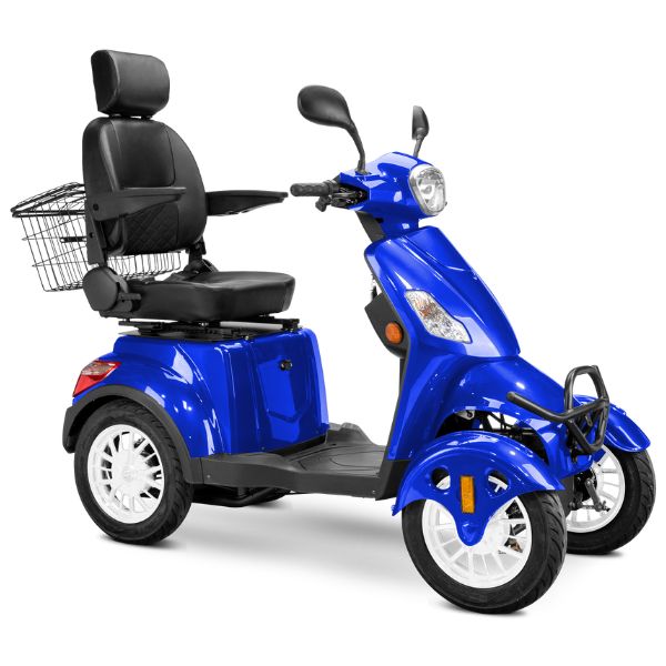 Premium Full Size 4 Wheel Mobility Scooter for Adults - Lightweight Electric Wheelchair with Long Battery Life - Ideal for Outdoor Travel, Shopping & Daily Mobility Assistance