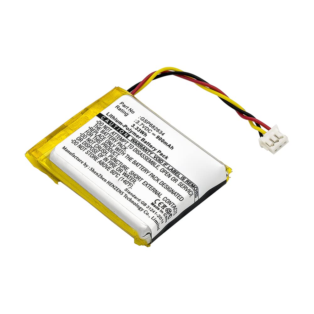 Synergy Digital Replacement Battery for JBL GSP682634 Speaker - 3.7V 900mAh Li-Polymer Battery - Perfect for Outdoor Parties, Home Audio & Portable Bluetooth Speakers