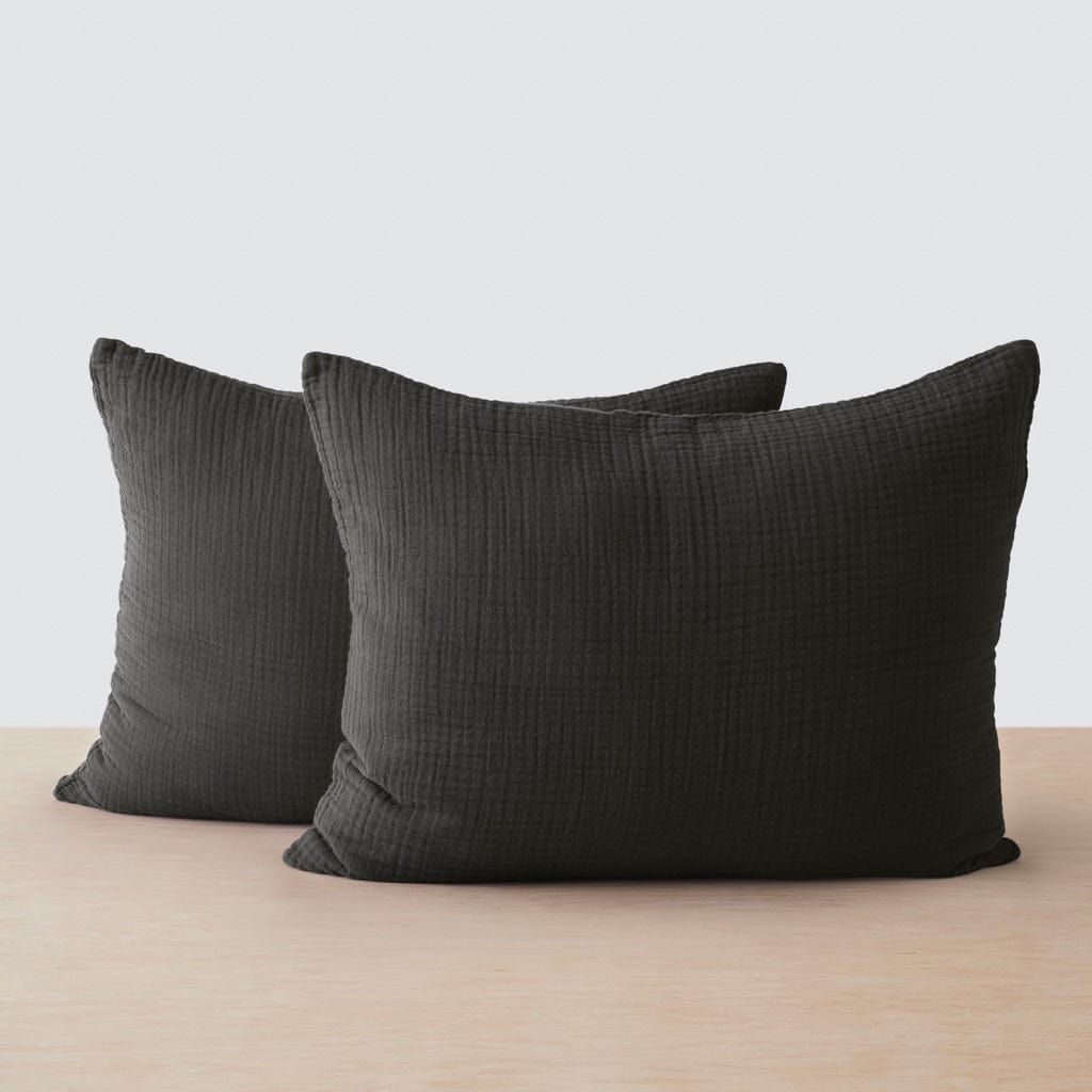 Organic Cotton Gauze Pillow Shams - Soft & Breathable Bedding for a Comfortable Sleep - Perfect for Home, Hotel, and Guest Room Decor