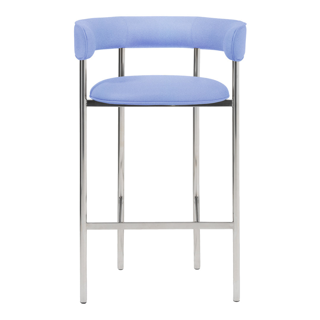 Modern Wooden Counter Stool with Arms - Adjustable Height Bar Stool for Kitchen Island, Breakfast Nook & Home Bar - Comfortable Dining & Seating Solution