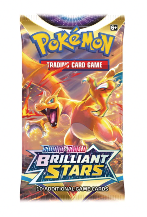 Pokemon Sword & Shield Brilliant Stars Booster Box - 36 Packs of Trading Cards for Collectors & Players - Perfect for Battles, Trades & Display