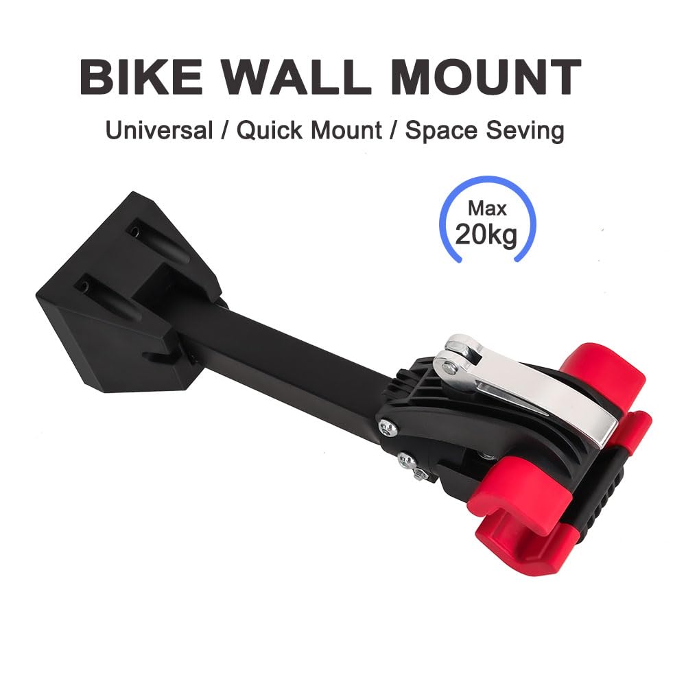 Teraysun Heavy Duty Wall Mount Bike Repair Stand - Foldable, Sturdy & Stable Bicycle Maintenance Rack for Home Garage Workshop | Perfect for Road Bikes, Mountain Bikes & Cycling Repairs